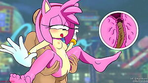 Amy Rose gets a enormous manmeat
