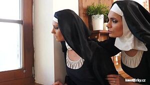 Catholic nuns and the monster! Super-naughty monster and vaginas!